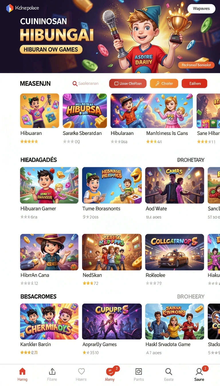 Beragam pilihan permainan menarik dalam aplikasi super805 APK Terbaru untuk Perangkat Android.