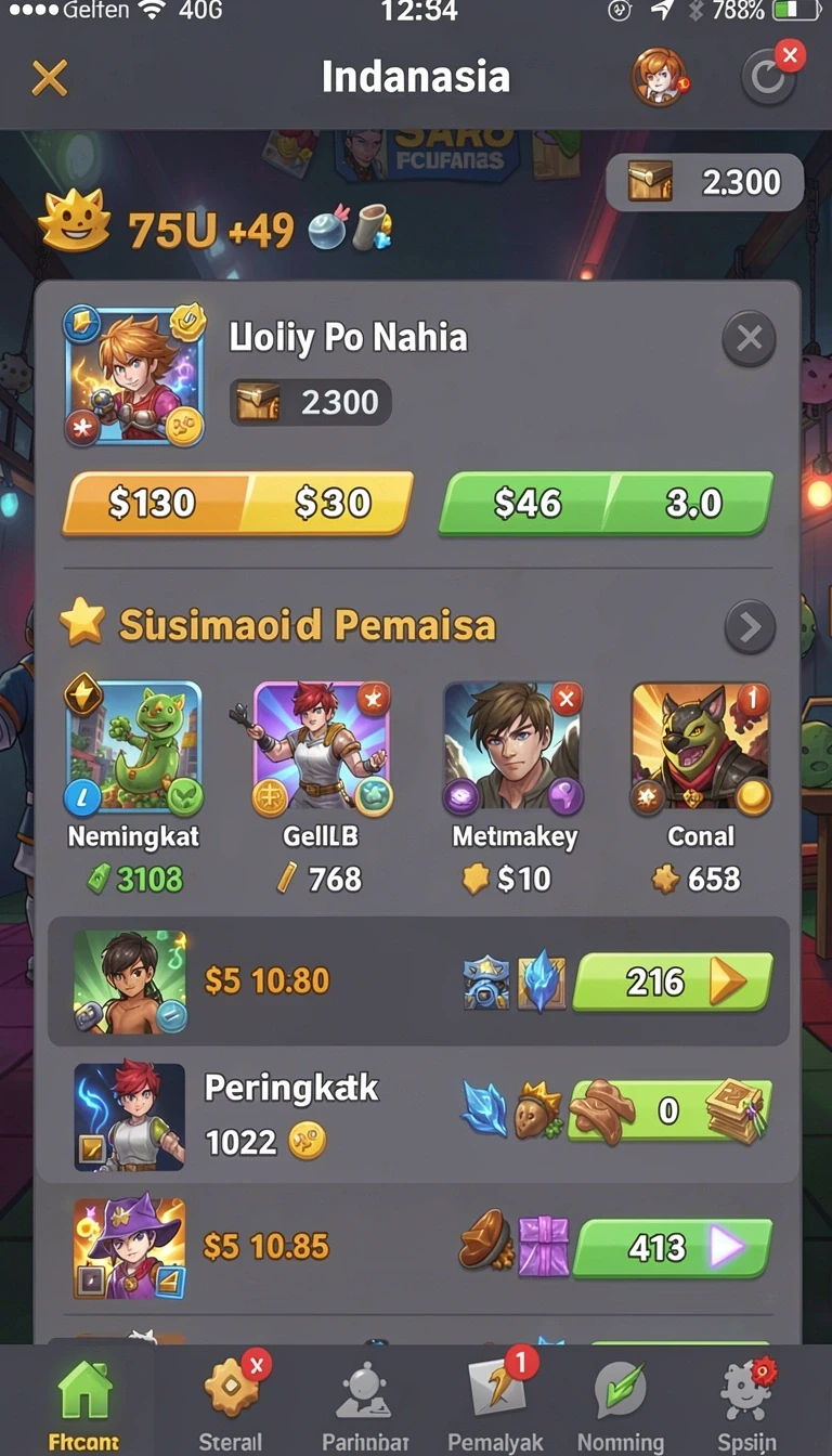Beragam pilihan permainan menarik dalam aplikasi Unduh cairbos APK Gratis untuk Android.